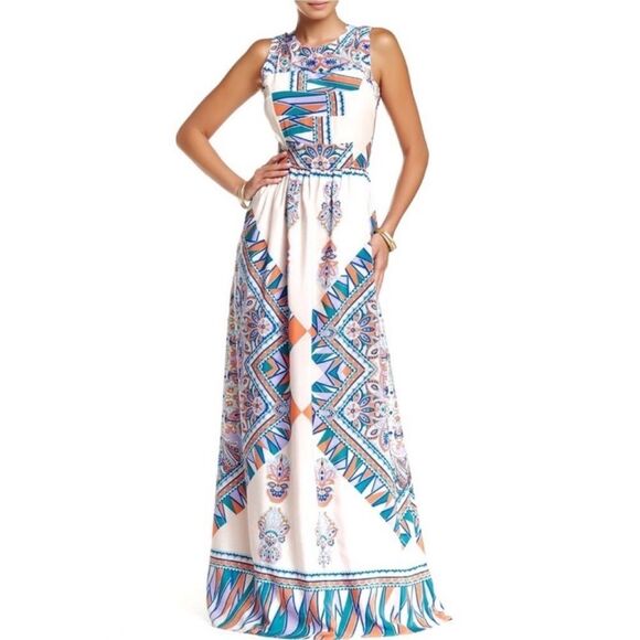 REVOLVE Lovers + Friends Blush Lilac Kitty Cat Cutout Criss Cross Slip Maxi - Picture 4 of 14